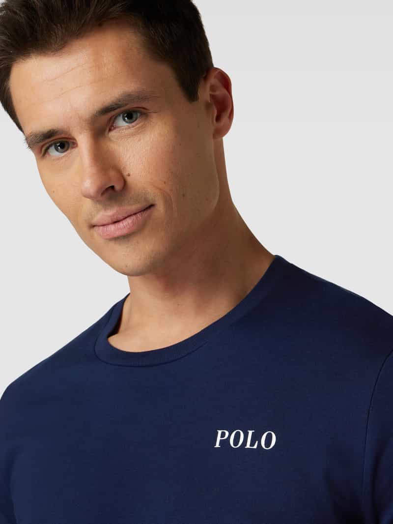 Polo Ralph Lauren Underwear T-shirt met labelprint model 'LIQUID COTTON'