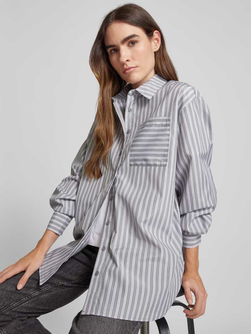 Kaffe Overhemdblouse met borstzak model 'mackie'