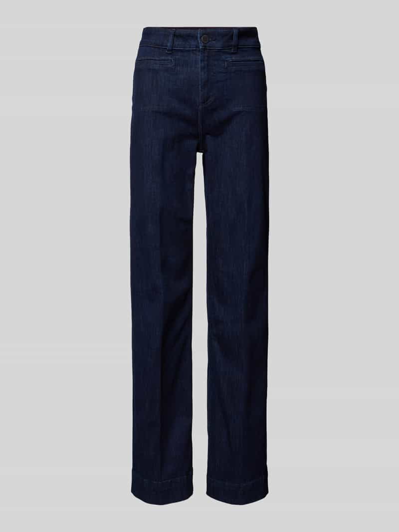 Christian Berg Woman Wide leg jeans met steek- en achterzakken