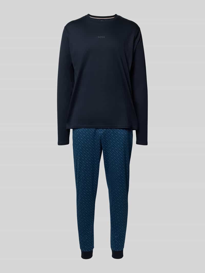 Boss Regular fit pyjama van puur katoen