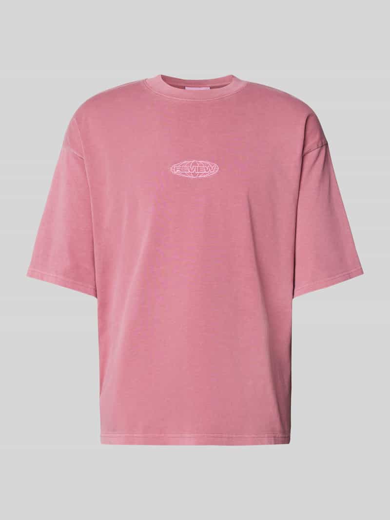 REVIEW Oversized T-shirt met labelstitching
