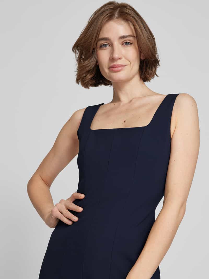 Boss Midi-jurk met vierkante hals model 'Dineza'