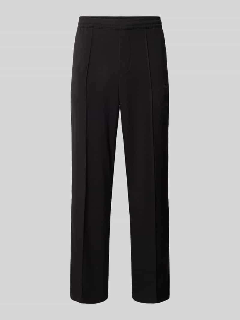 Pegador Wide leg broek met vaste persplooien model 'MOYE'