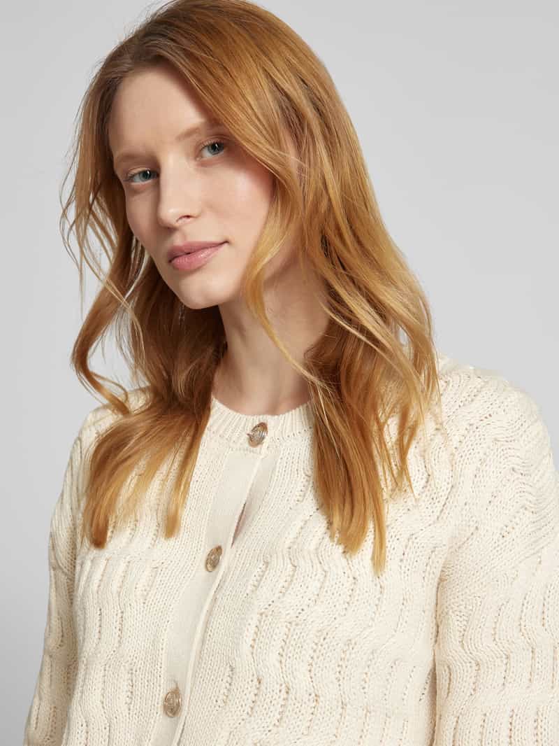 Vero Moda Regular fit gebreid jack in een katoenmix model 'MAISIE'