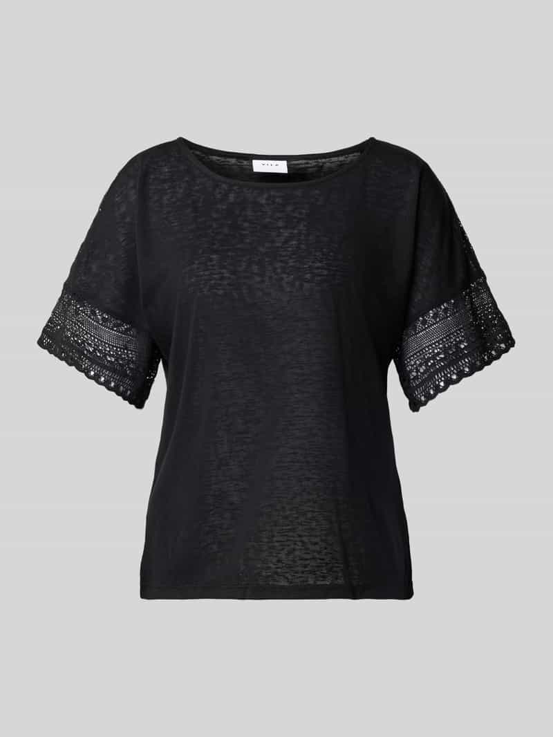 Vila T-shirt van gehaakt kant model 'NULAN'