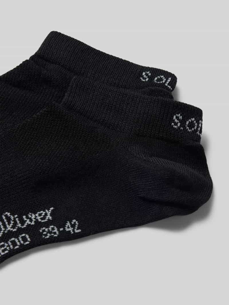 s.Oliver RED LABEL Sneakersokken van viscosemix in een set van 2 paar