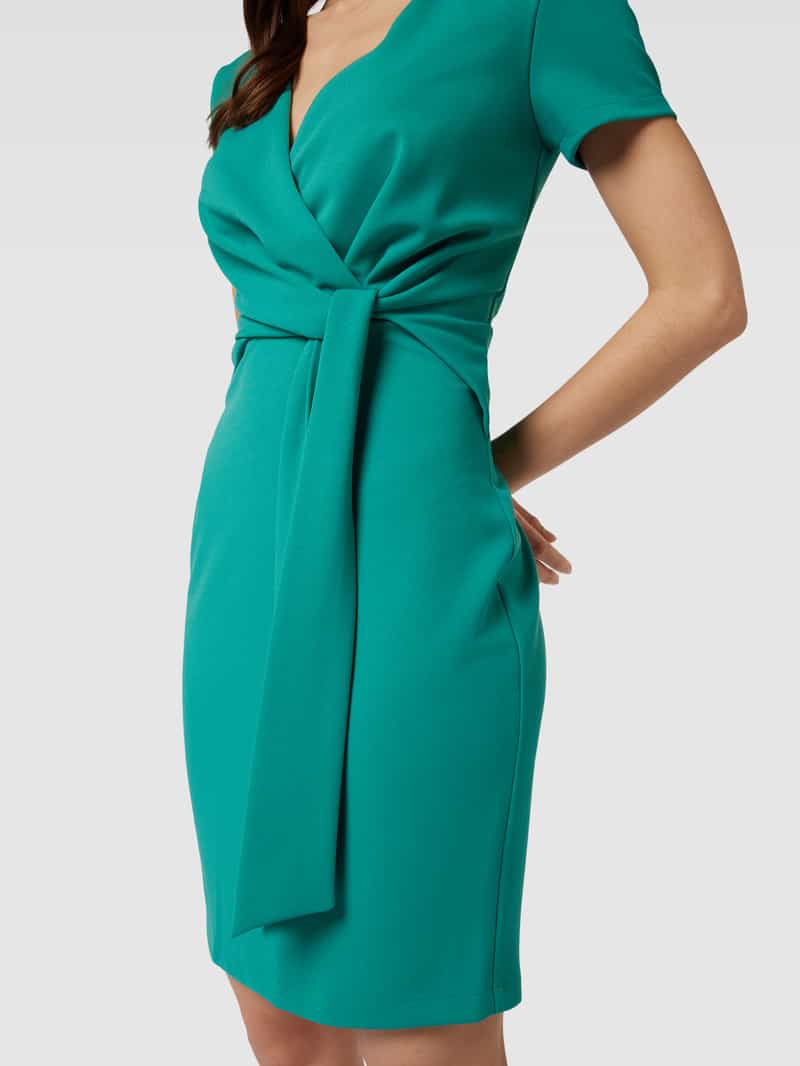 Paradi Knielange cocktailjurk met strikceintuur