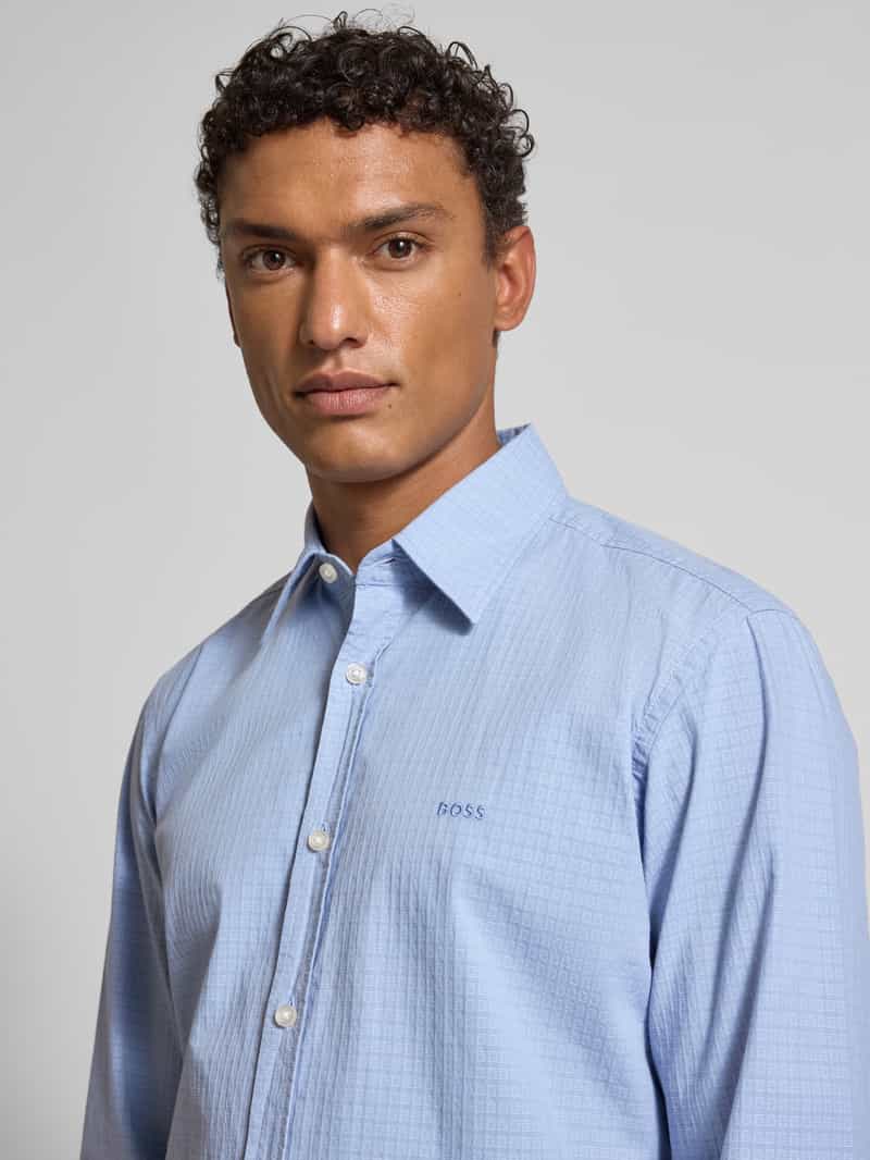 Boss Orange Regular fit vrijetijdsoverhemd van katoenmix model 'RELEGANT'