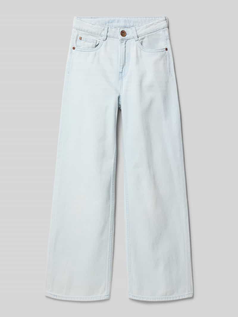 Garcia Straight fit jeans met labeldetails