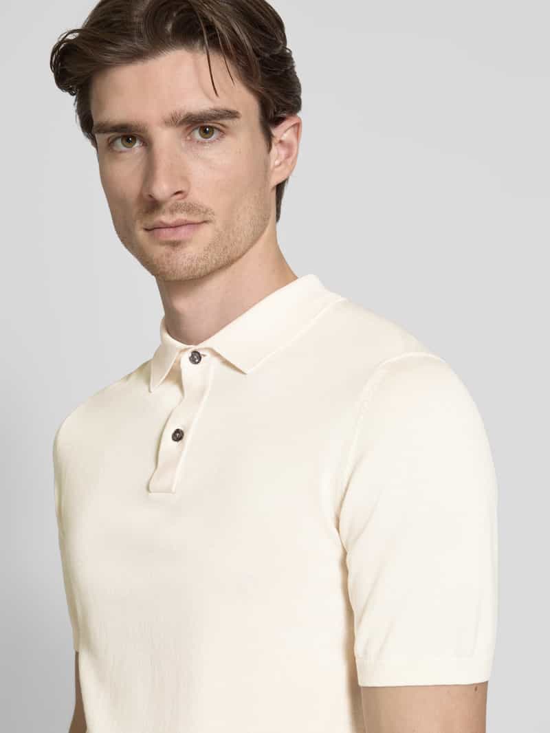 Roy Robson Poloshirt met korte knoopsluiting