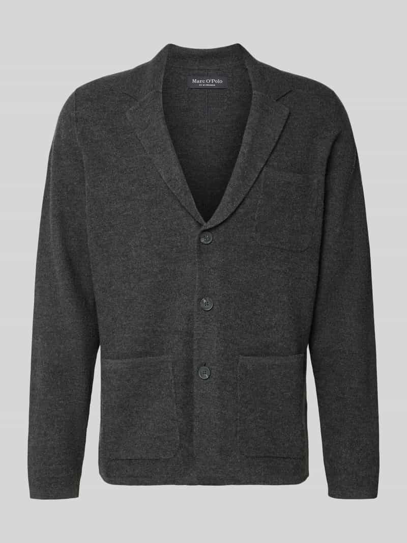 Marc O'Polo Regular fit wollen colbert met reverskraag