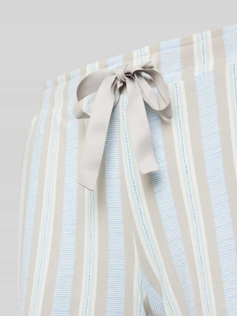 Schiesser Regular fit korte pyjamabroek met tunnelkoord model 'Mix+Relax'