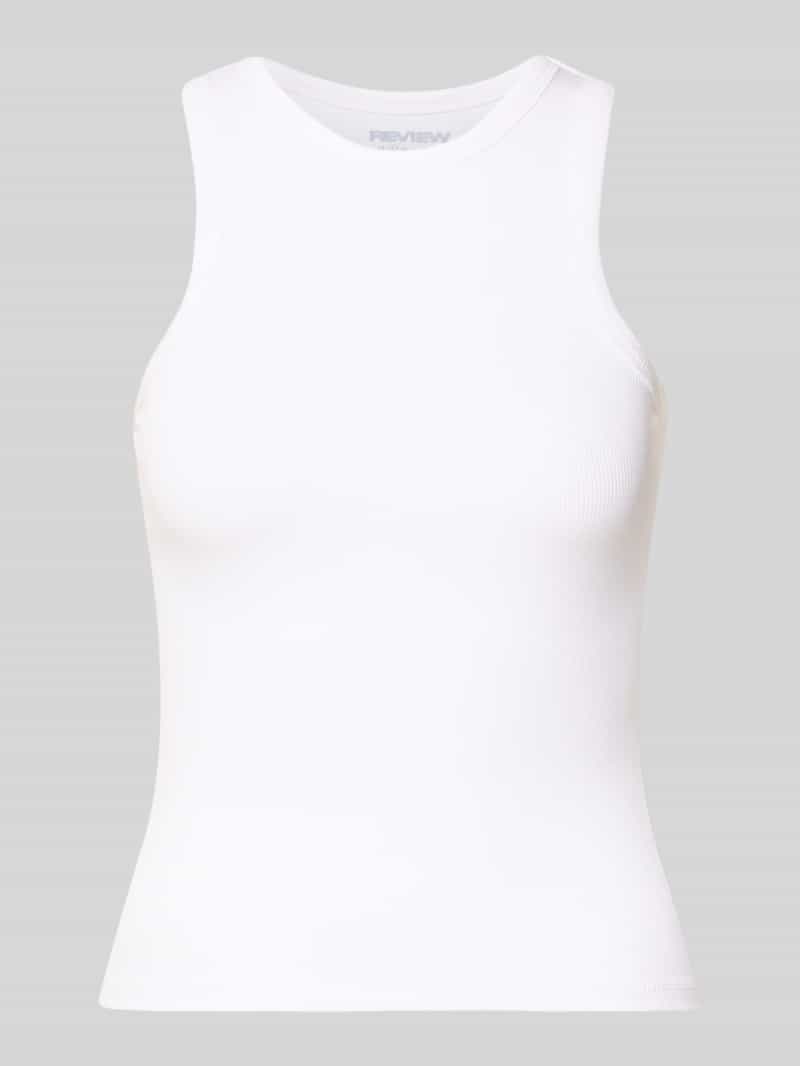 Tanktop met riblook