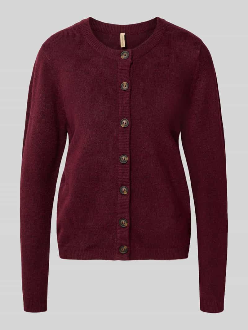 Soyaconcept Gebreid jack met ronde hals model 'ORLEAN'