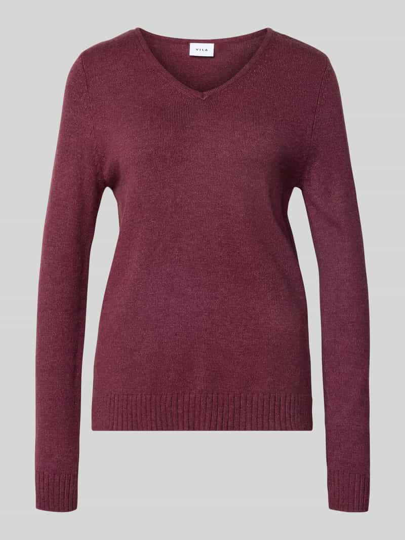 Vila Regular fit shirt met lange mouwen van viscosemix model 'Viril'