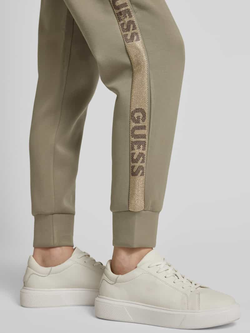 Guess Slim fit sweatpants met labelprints