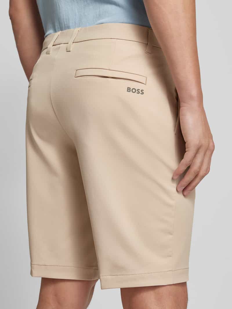 BOSS Green Regular fit korte broek met ceintuurlussen model 'Commuter'