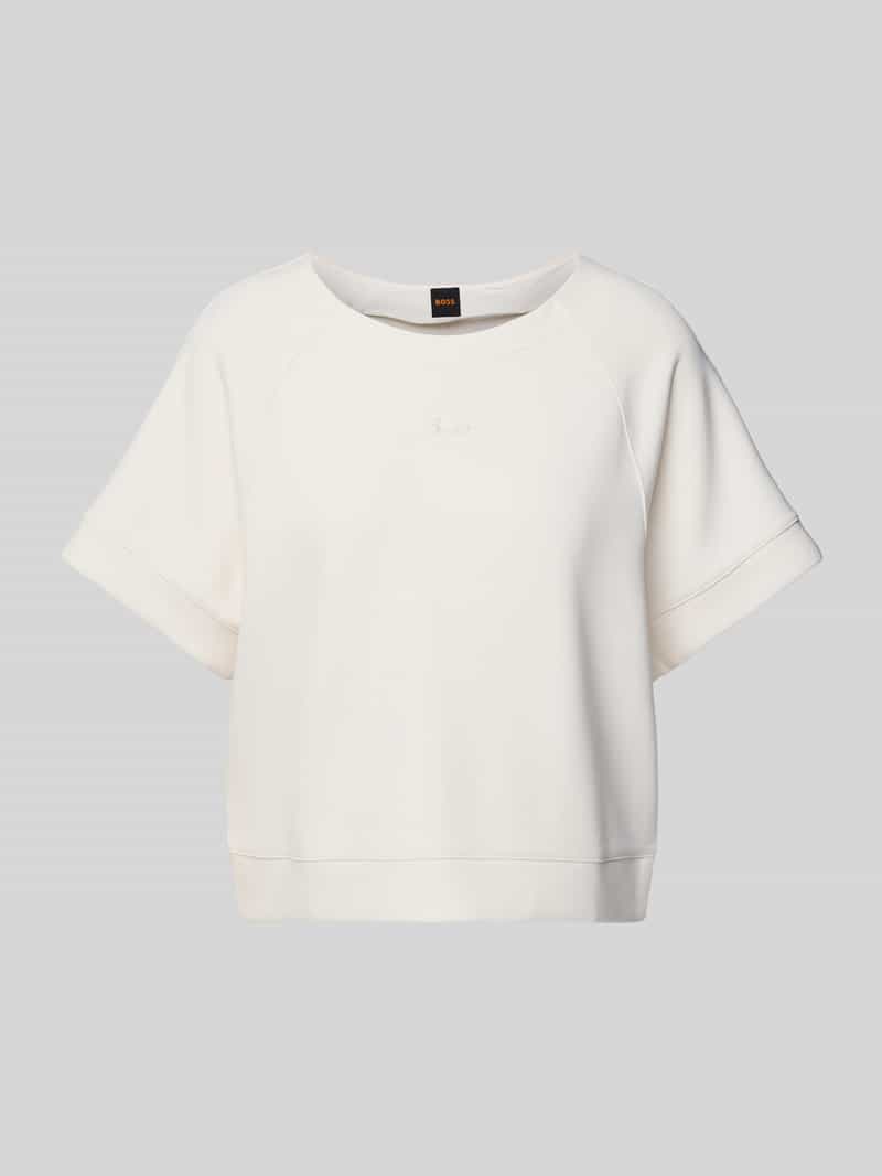 Boss Orange Sweatshirt met ribboorden model 'Emsa'