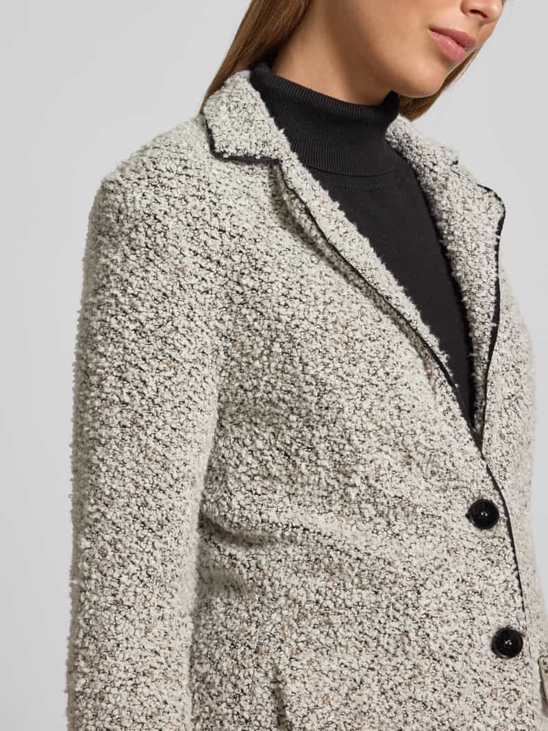 Marc Cain Regular fit blazer met wol en alpaca