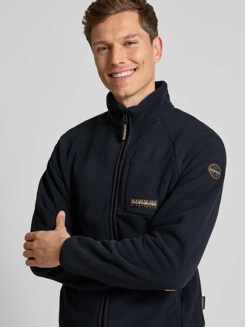 Napapijri Fleecejack met borstzak model 'DOLENT'
