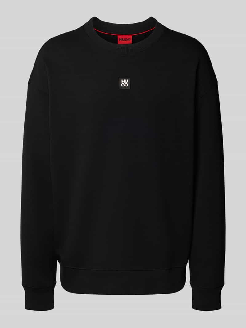 HUGO Regular fit sweatshirt van katoenmix model 'DETTIL'