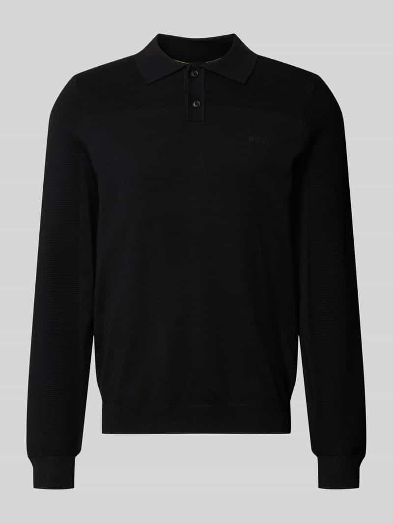 relaxed fit poloshirt met wol model 'KN_Momentum-X PL'