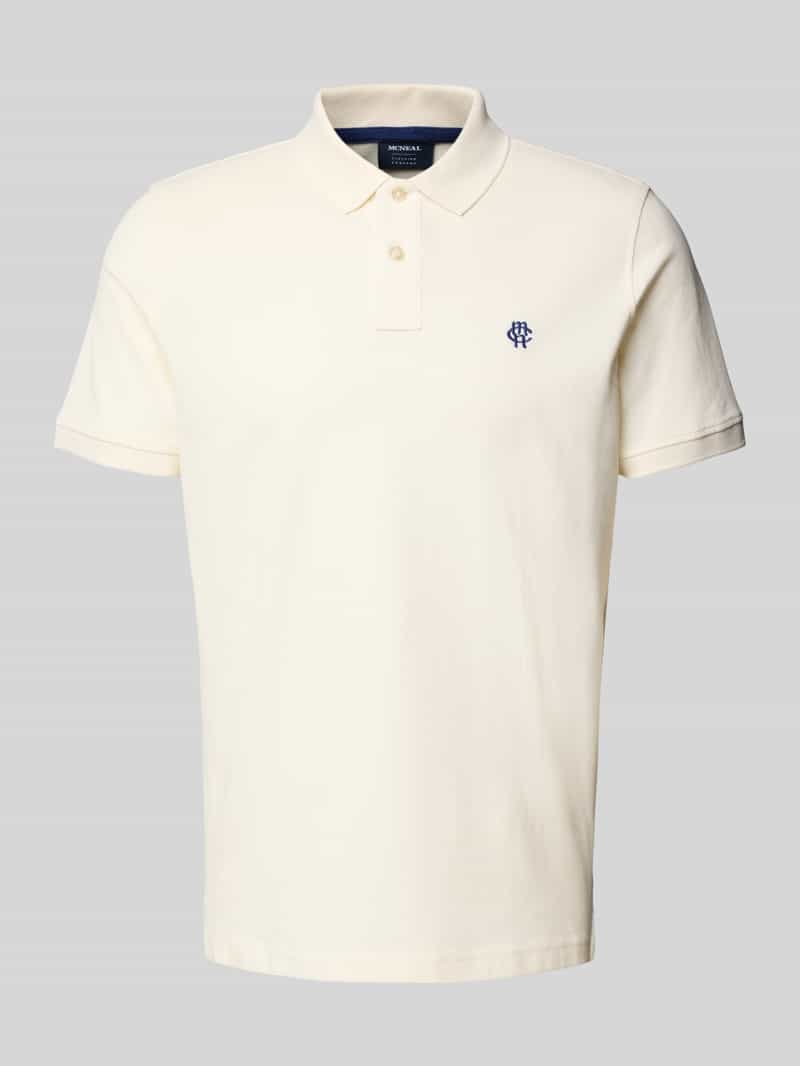MCNEAL Regular fit poloshirt met labelstitching
