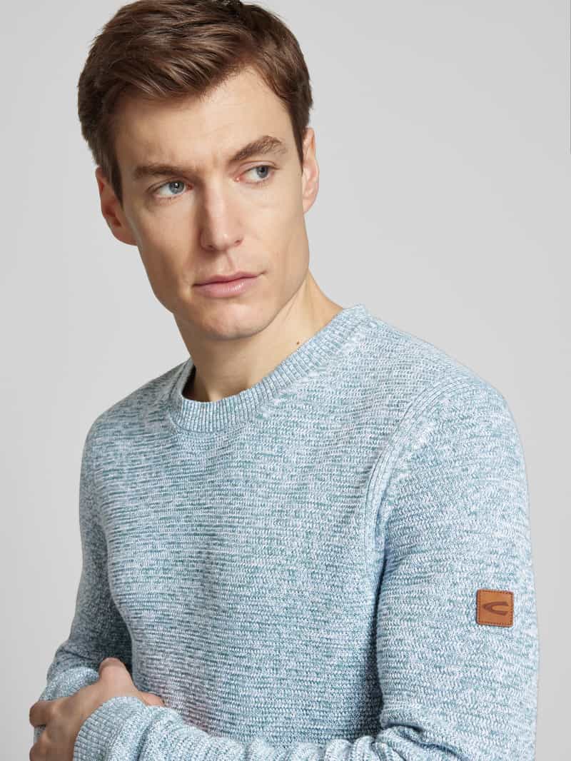 camel active Gebreide pullover van puur katoen