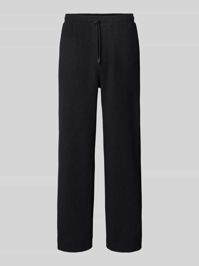Broek met elastische band en tunnelkoord