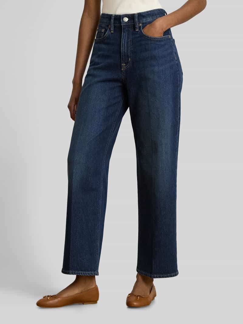 Lauren Ralph Lauren High waist straight fit jeans met labelpatch