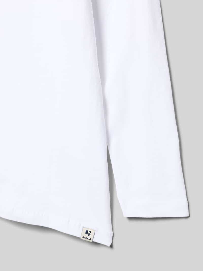 Garcia Shirt met lange mouwen en labeldetail