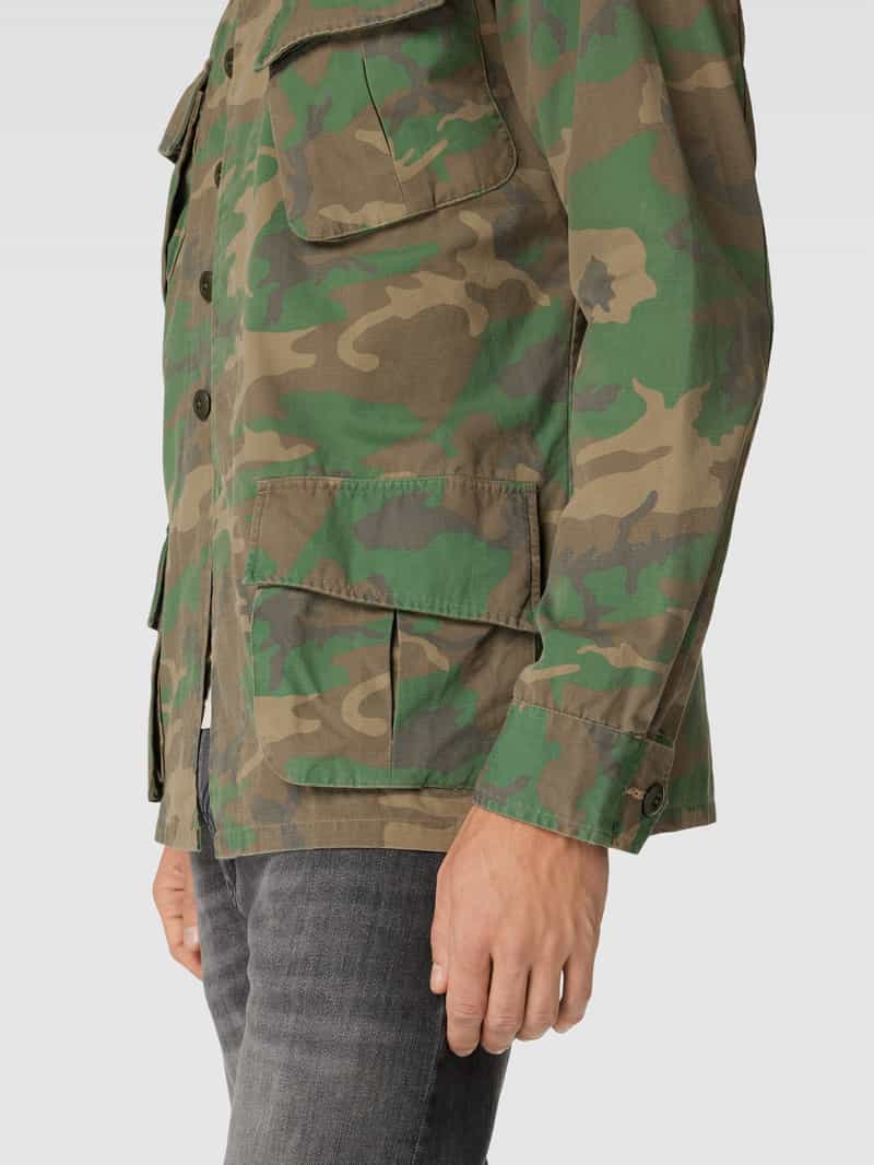 Polo Ralph Lauren Regular fit vrijetijdsoverhemd met camouflagemotief model 'JUNGLE'
