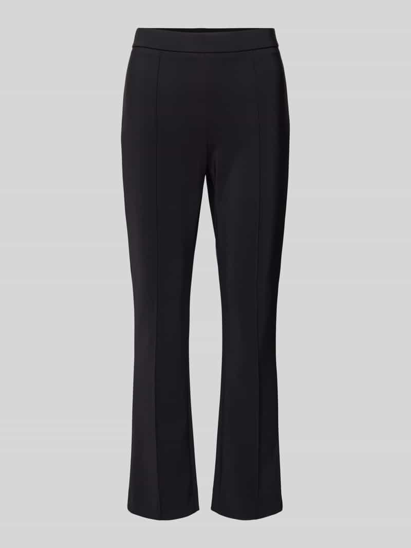 RAFFAELLO ROSSI Bootcut stoffen broek met vaste persplooien model 'MACY'