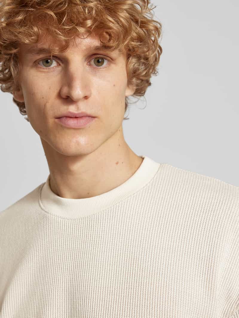 Hugo Blue T-shirt met structuurmotief