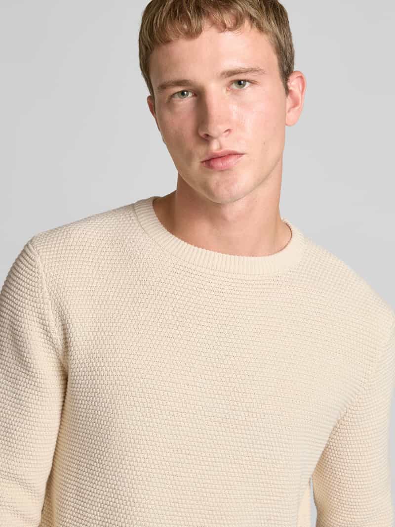REVIEW Gebreide pullover met structuurmotief