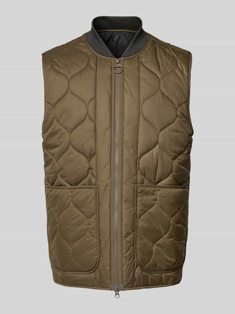 Barbour Regular fit bodywarmer met tweewegritssluiting
