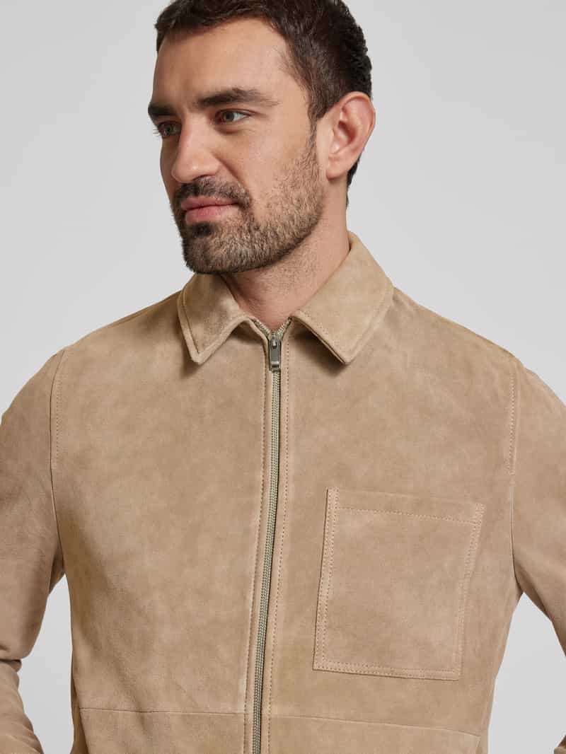 drykorn Leren jack met opgestikte borstzak model 'JERSON'