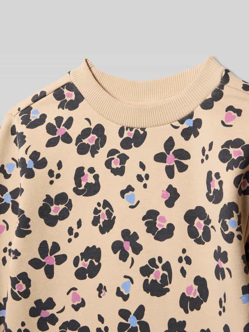 s.Oliver RED LABEL Getailleerde sweatjurk van katoenmix