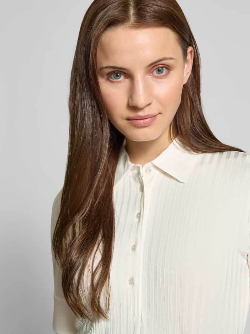 Boss T-shirt met overhemdkraag model 'Ellera'