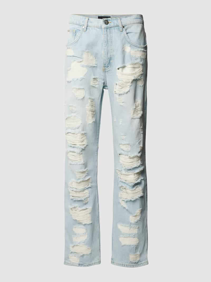 EIGHTYFIVE Jeans van katoen in destroyed-look