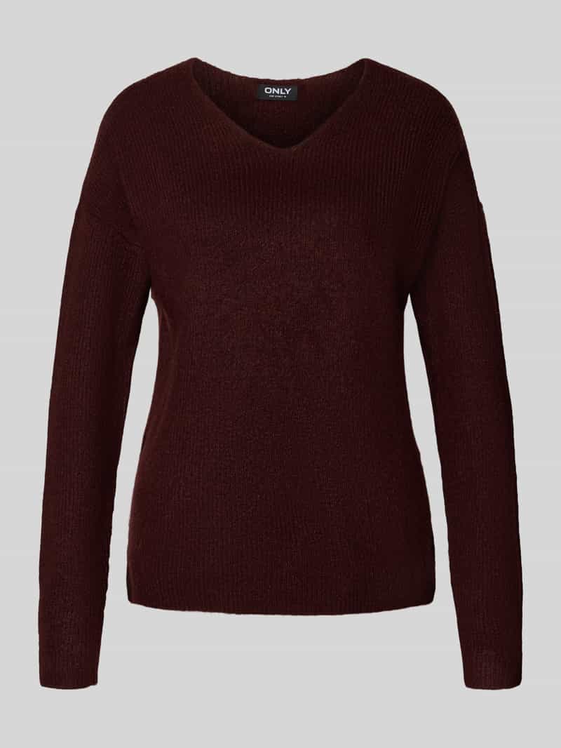 Only Regular fit gebreide pullover met V-hals model 'CAMILLA'