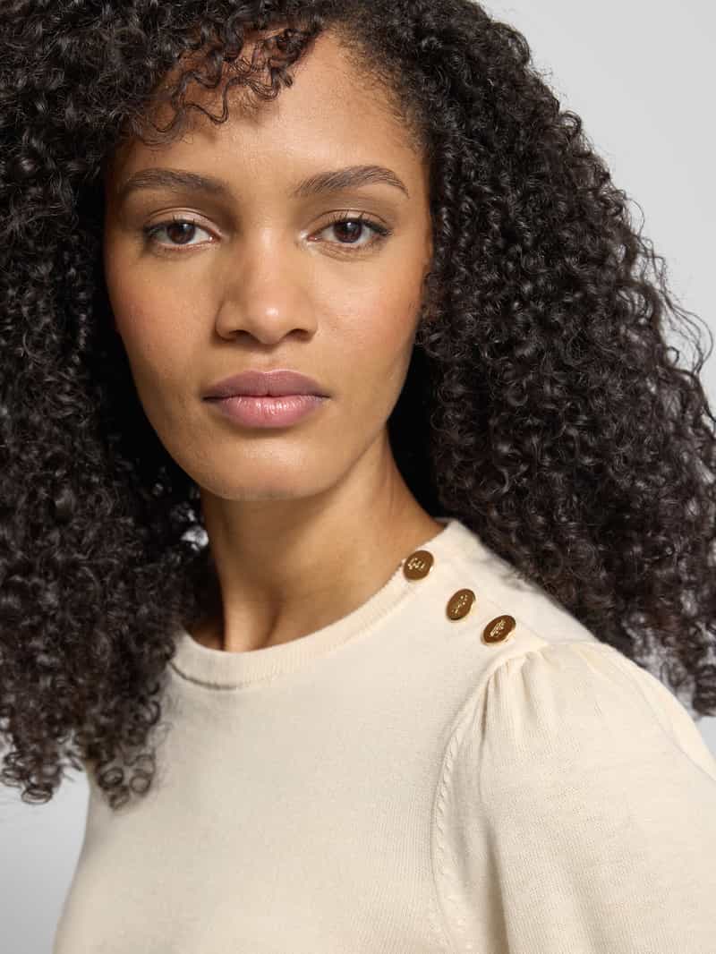 Lauren Ralph Lauren Gebreide pullover met knopen model 'DONTREY'