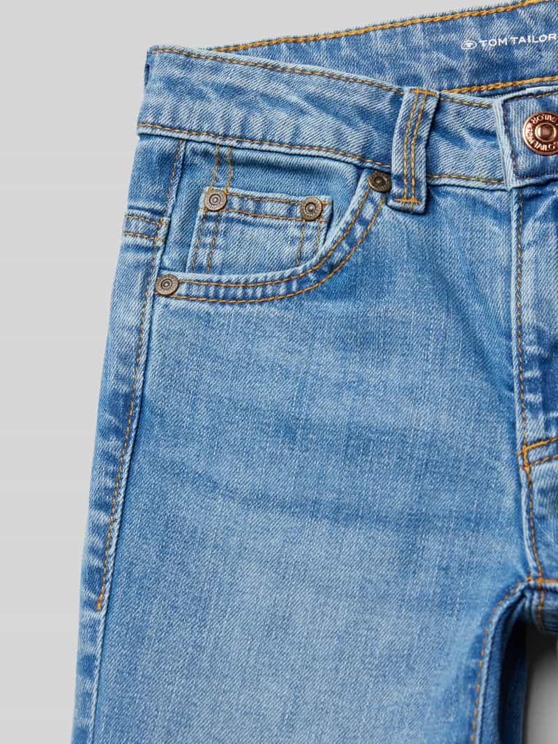 Tom Tailor Slim fit jeans van katoenmix met flared legs