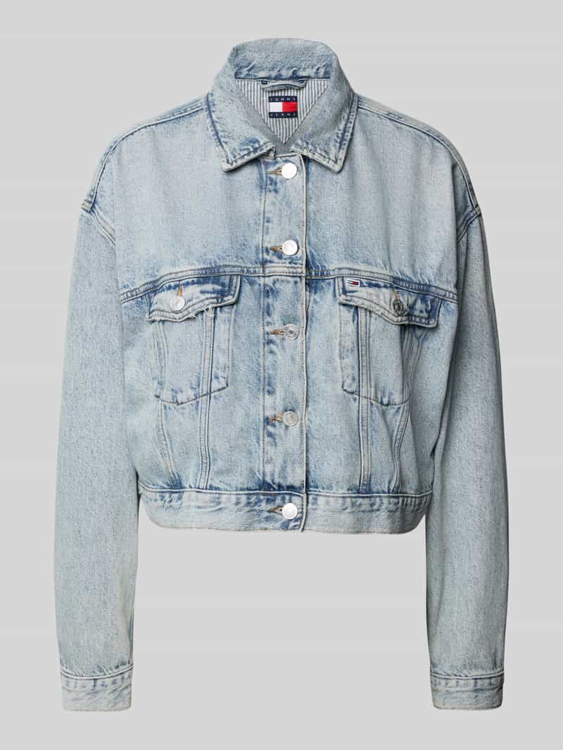 Tommy Jeans Oversized jeansjack van een mix van katoen en lyocell