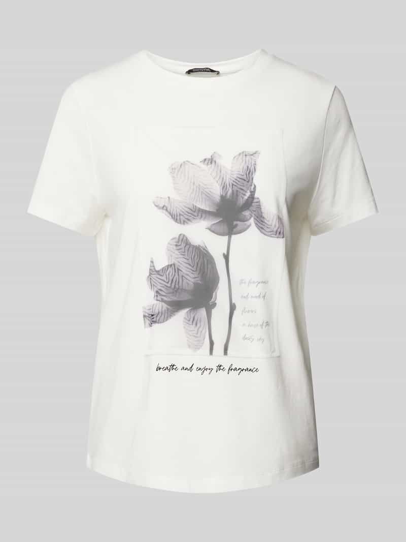 comma T-shirt met motiefprint