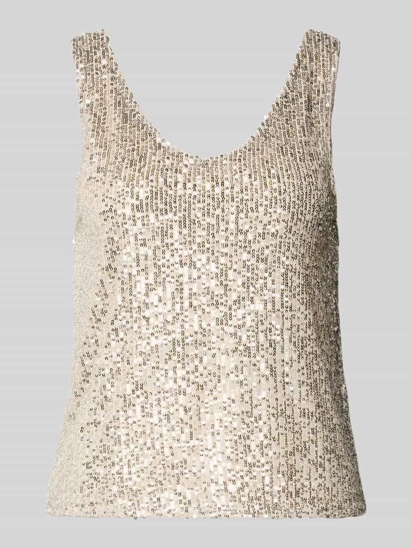 Only Regular fit top met pailletten model 'ANA'