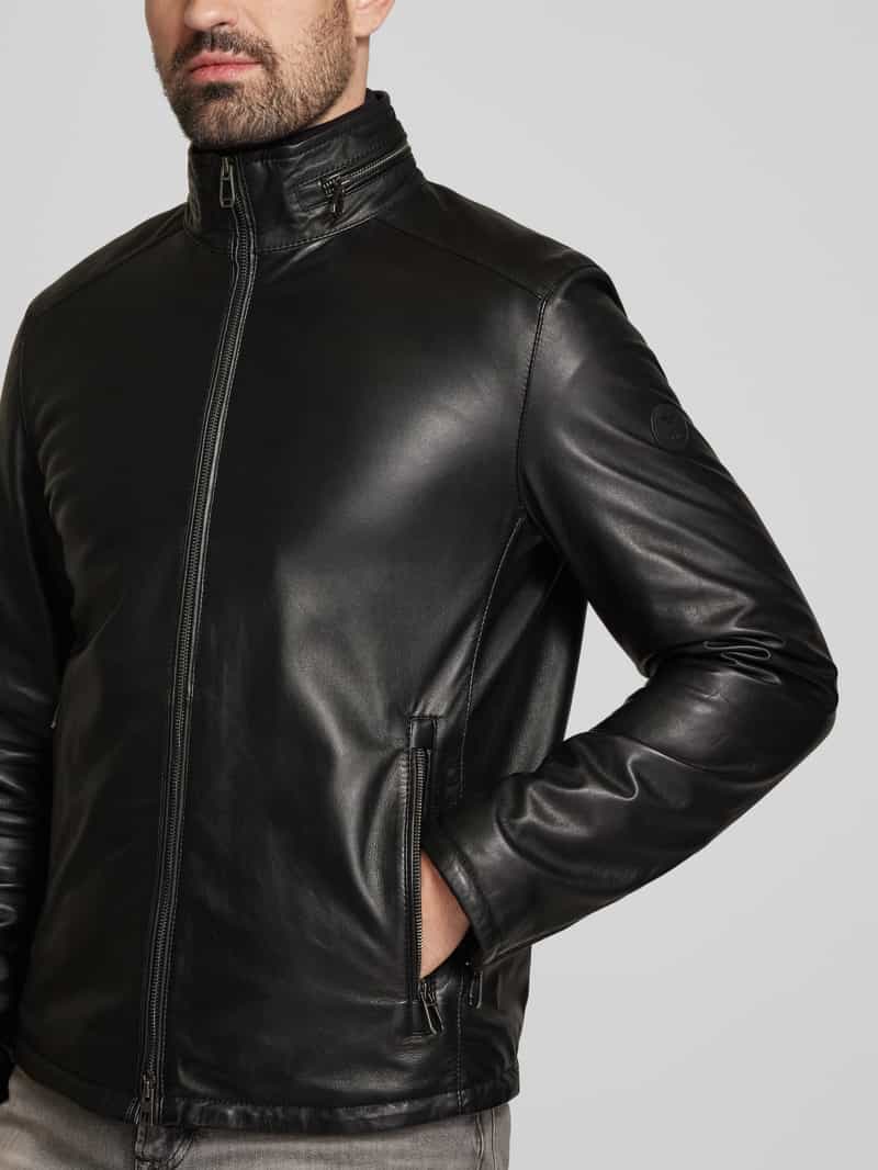 JOOP! Collection Leren jack met tweewegsritssluiting model 'Olaf'