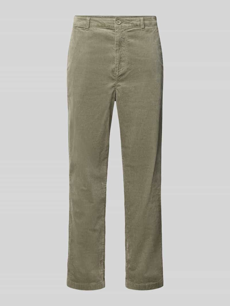 Tom Tailor Denim Regular waist corduroy broek van puur katoen