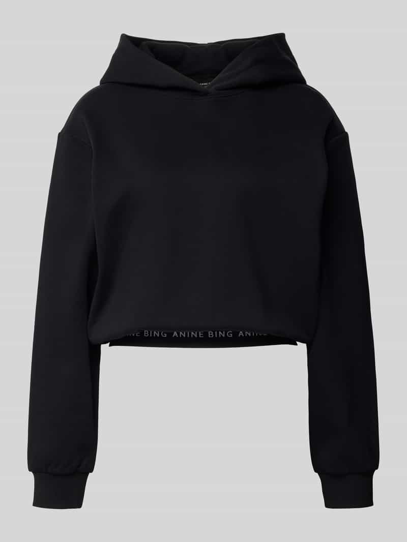 Anine Bing Kort hoodie van puur katoen
