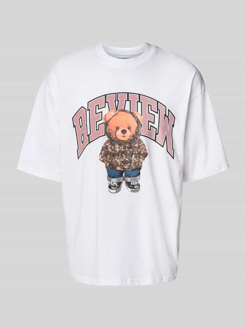 REVIEW T-shirt met labelprint